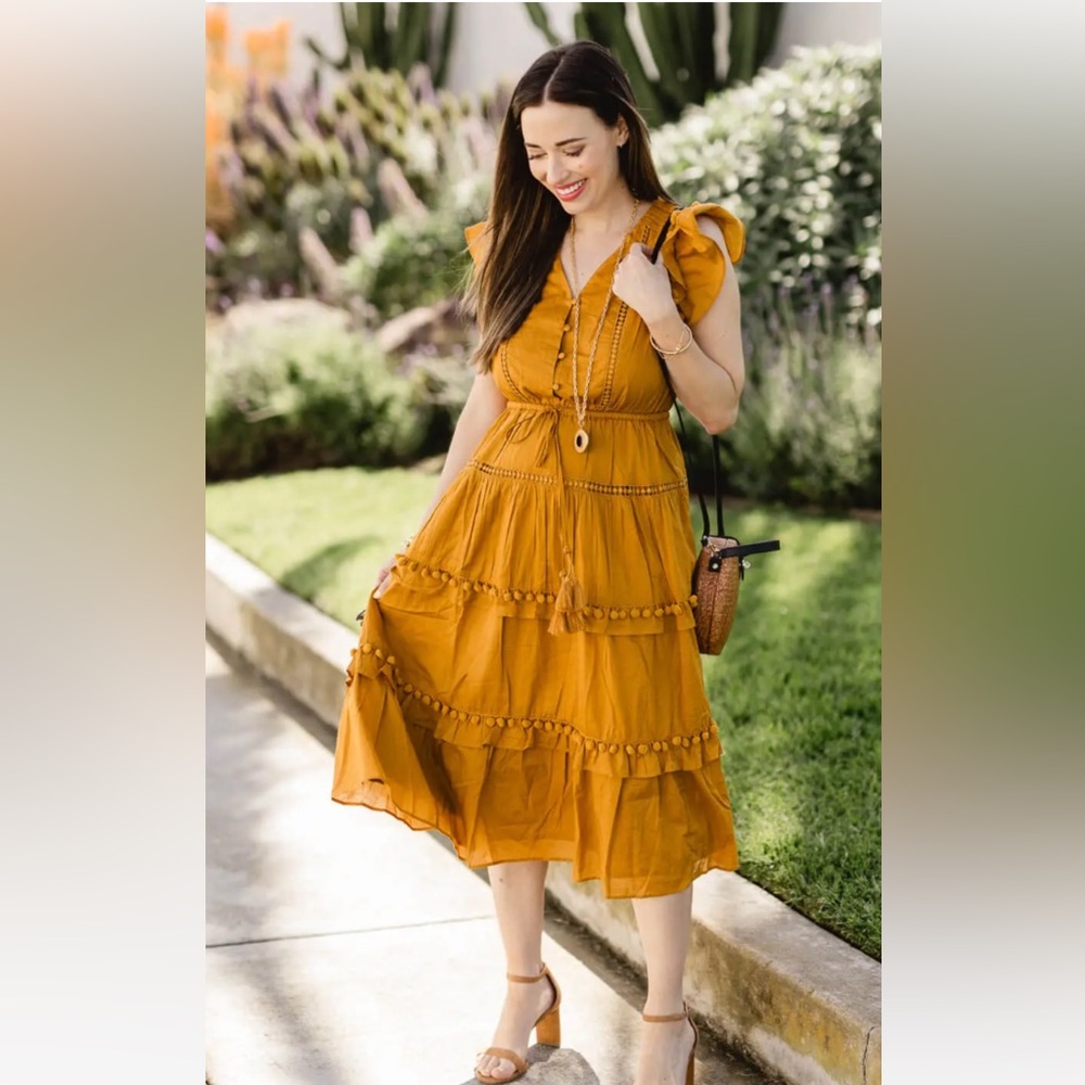 NWT MUSTARD YELLOW DRESS